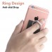 Phone Tablet Ring Stand - Universal Luxury 360 Degree Anti Drop Finger Phone Tablet Holder Stand - Plain Black